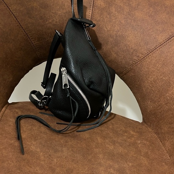 Black Leather Rebecca Minkoff Backpack - Picture 6 of 15
